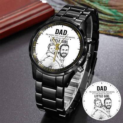 Father's Day Dad and Little Girl Husband Daddy Grandpa Limited Edition Watch