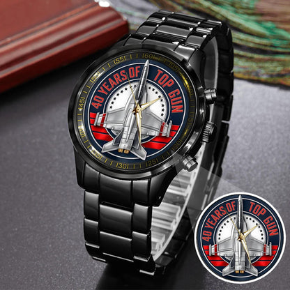 Top Gun 40th Anniversary Stainless Steel Watch