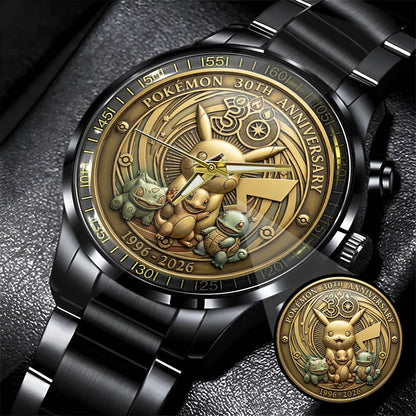 Pokemon 30th Anniversary Steel Stainless Watch