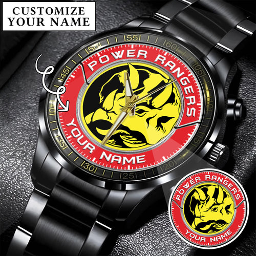 Mighty Morphin Power Rangers Triceratops Custom Name Watch