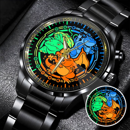 Personalized PKM Charizard Bulbasaur Blastoise Watch