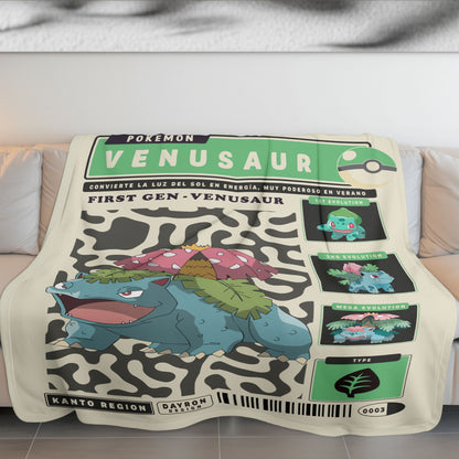 Anime PKM Venusaur Blanket Holiday Gift