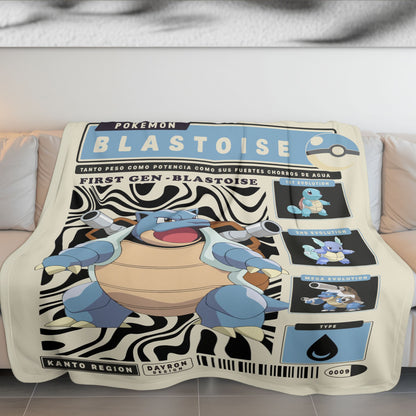 Anime PKM Blastoise Blanket Holiday Gift