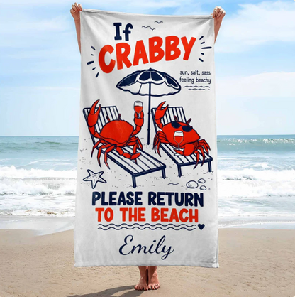 Personalized Microfiber Beach Towel Custome Name Gift