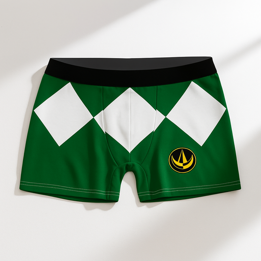 Green Mighty Morphin Power Ranger Men Boxer