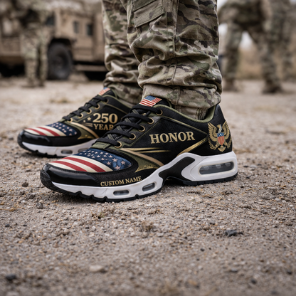 Custom U.S. Army 250th Anniversary USA Printed Sneakers