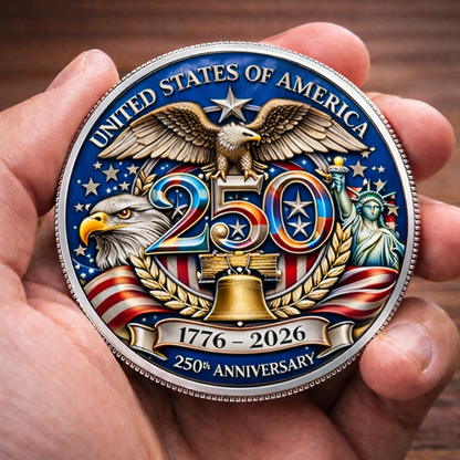 USA 250th Anniversary Printed Coin