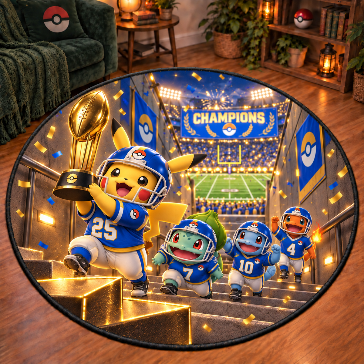 PKM Champion Celebration Custom Floor Mat