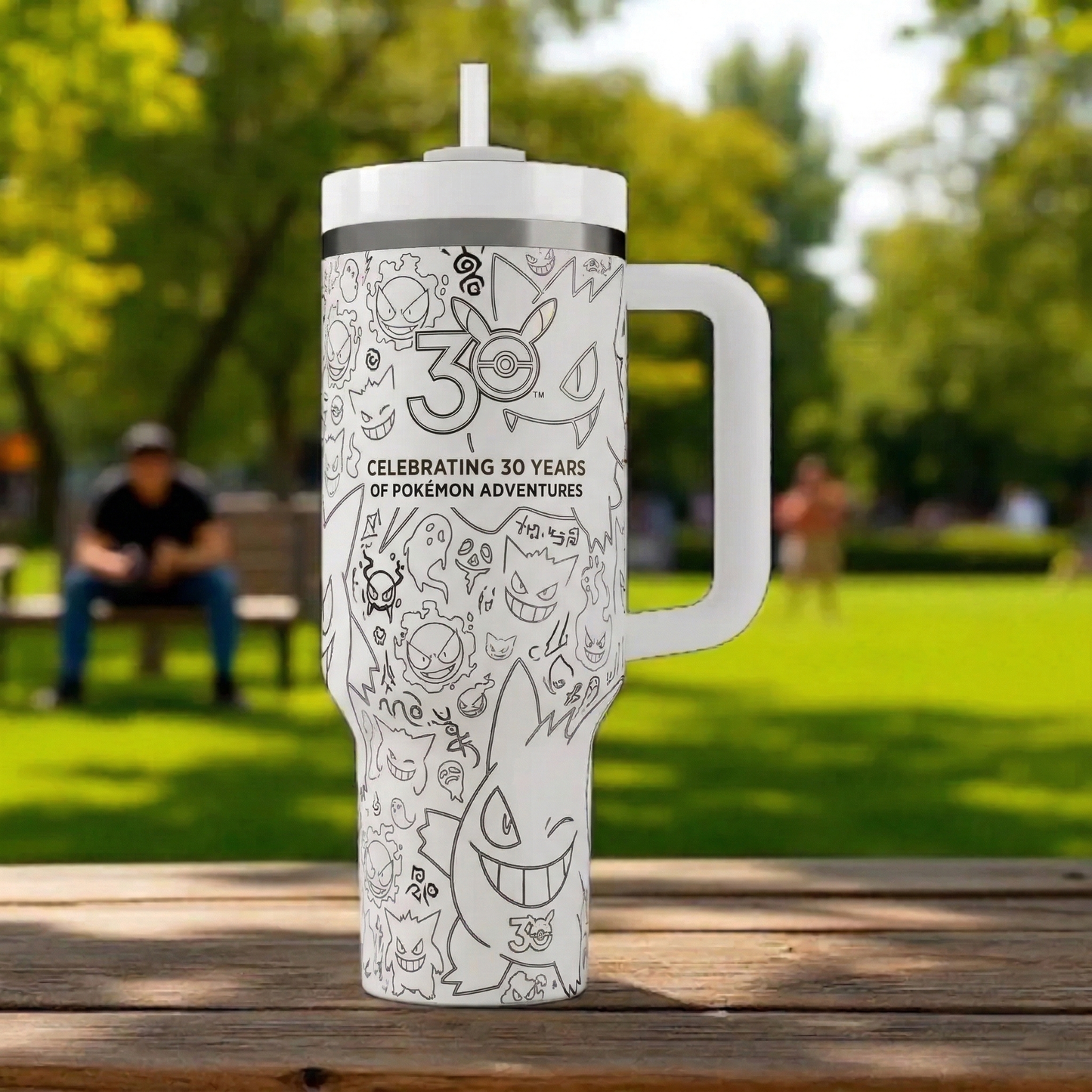 PKM Gengar 30 Years Anniversary 40Oz Stainless Steel Tumbler