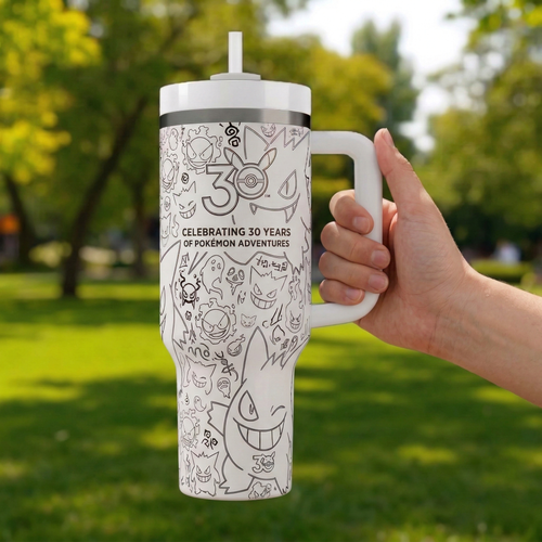 PKM Gengar 30 Years Anniversary 40Oz Stainless Steel Tumbler