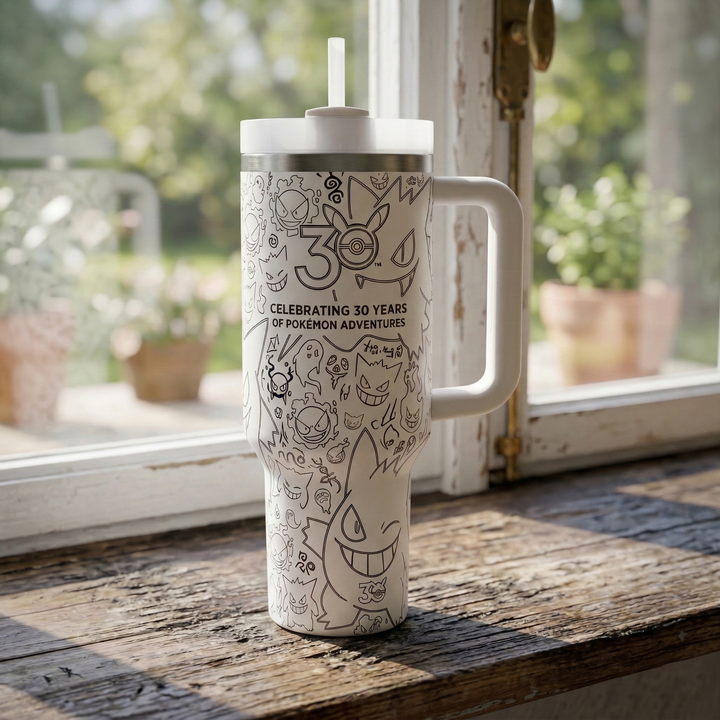 PKM Gengar 30 Years Anniversary 40Oz Stainless Steel Tumbler