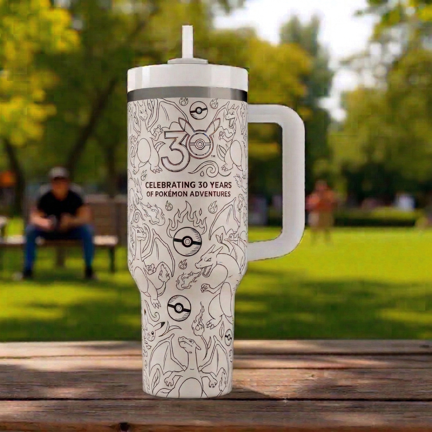 PKM Charizard 30 Years Anniversary 40Oz Stainless Steel Tumbler