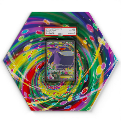 114/119 Gengar Pokémon Card Artwork Hexagon Display