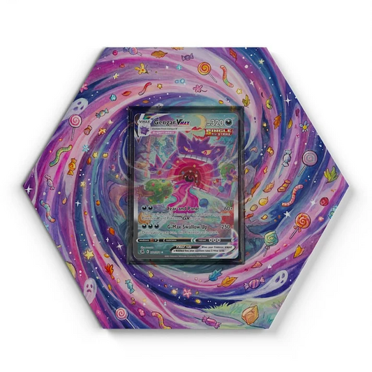 271/264 Gengar VMAX Pokémon Card Artwork Hexagon Display