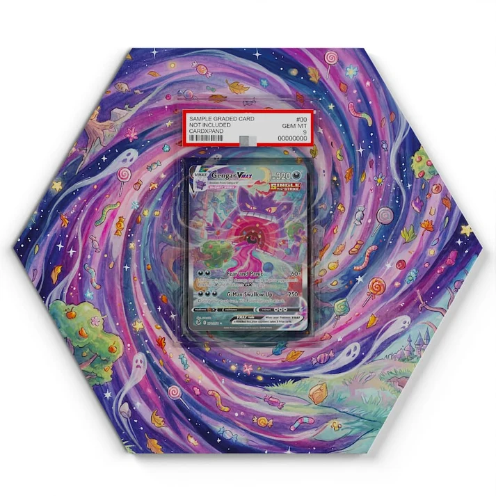 271/264 Gengar VMAX Pokémon Card Artwork Hexagon Display