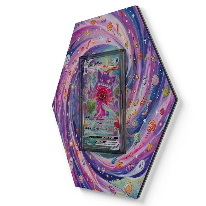 271/264 Gengar VMAX Pokémon Card Artwork Hexagon Display