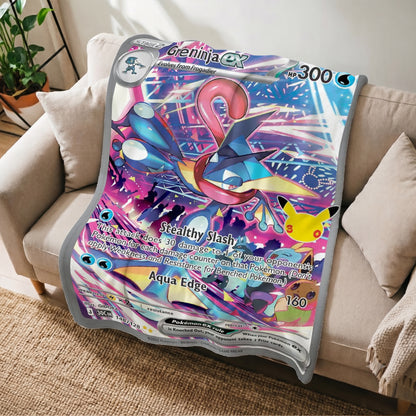 PKM 148/128 Greninja Ex 30th Celebration Fleece Blanket