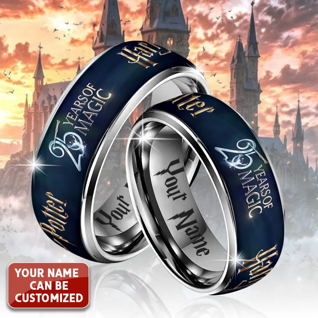 Personalized Harry Potter 25th Anniversary Alloy Ring