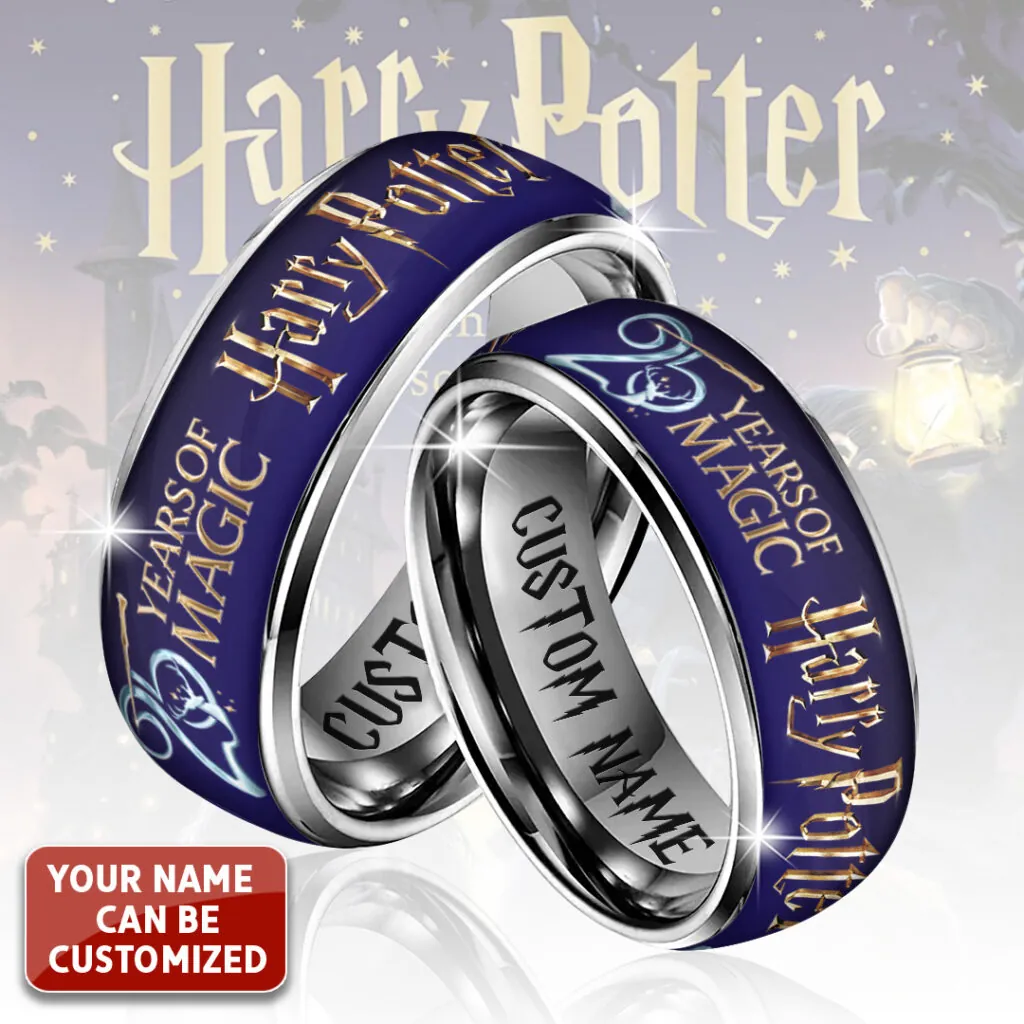 Personalized Harry Potter 25th Anniversary Alloy Ring