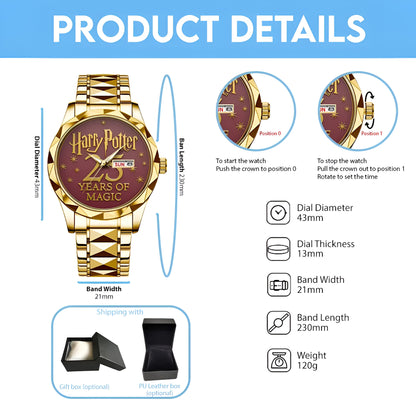 Harry Potter 25th Anniversary Steel Watch
