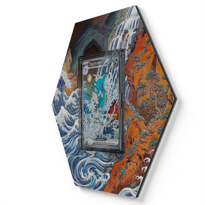 131 Kingdra EX Pokémon Card Artwork Hexagon Display