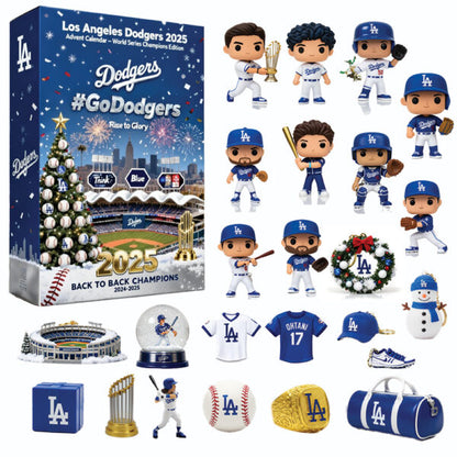 Los Angeles Dodgers 2025 World Series Champions Advent Calendar – Limited Edition Mini Figures Collectible Set
