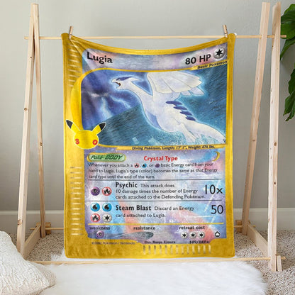 PKM Lugia 30th Celebration Fleece Blanket