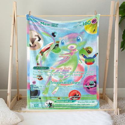 PKM Mew EX 30th Anniversary Custom Fleece Blanket