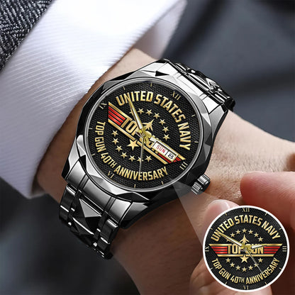 Top Gun 40th Anniversary Stainless Steel Watch