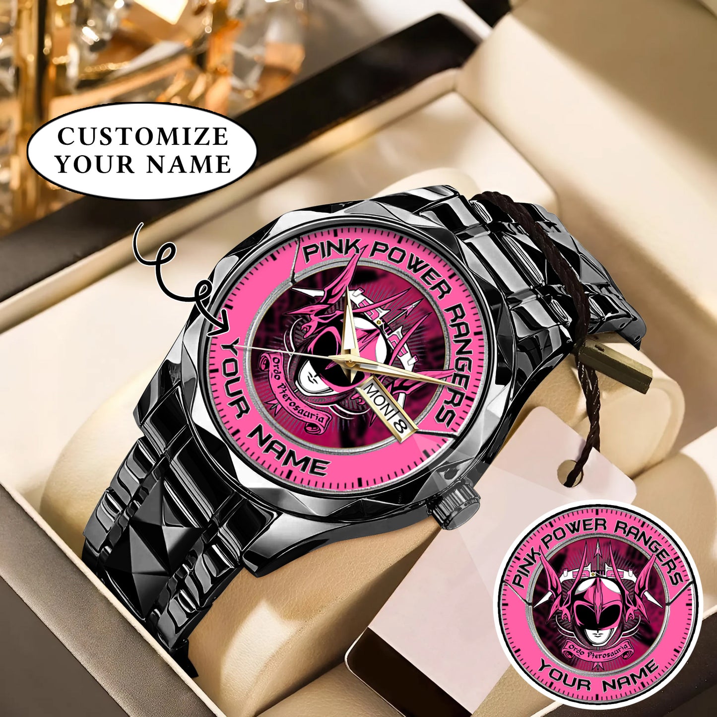 Mighty Morphin Power Rangers Pterodactyl Custom Name Watch