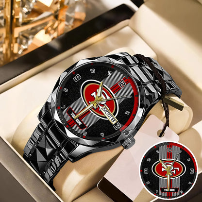 San Francisco Customized Black Stainless Steel Watch