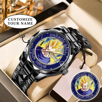 Anime Dragon Ball Vegeta Custom Name Watch
