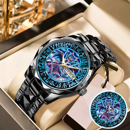 Anime YGO Kaiba Blue-Eyes White Dragon Watch Dial – Limited Art Design