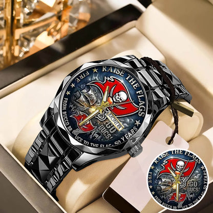 Tampa Bay Buccaneers 50th Anniversary Stainless Steel Watch