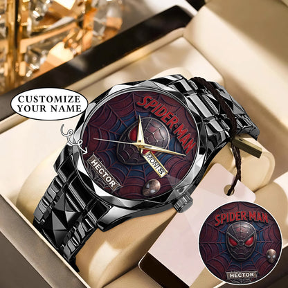 Spider Man Custom Name Limited Edition Watch