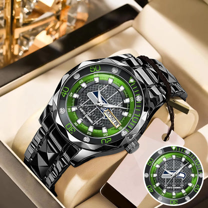 Seattle Seahawks Stainless Steel Watch