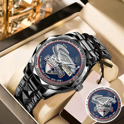 New England Patriots 65th Anniversary Stainless Steel Watch