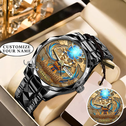 Personalized Spirit Bomb 40th Anniversary Watch – Custom Name For Milestone Celebration
