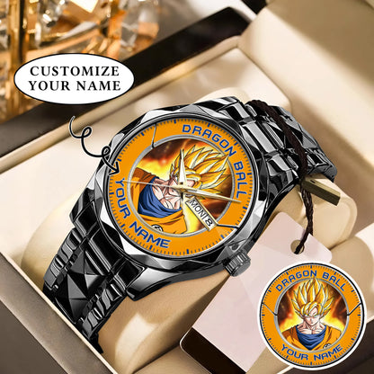Anime Dragon Ball Songoku Custom Name Watch