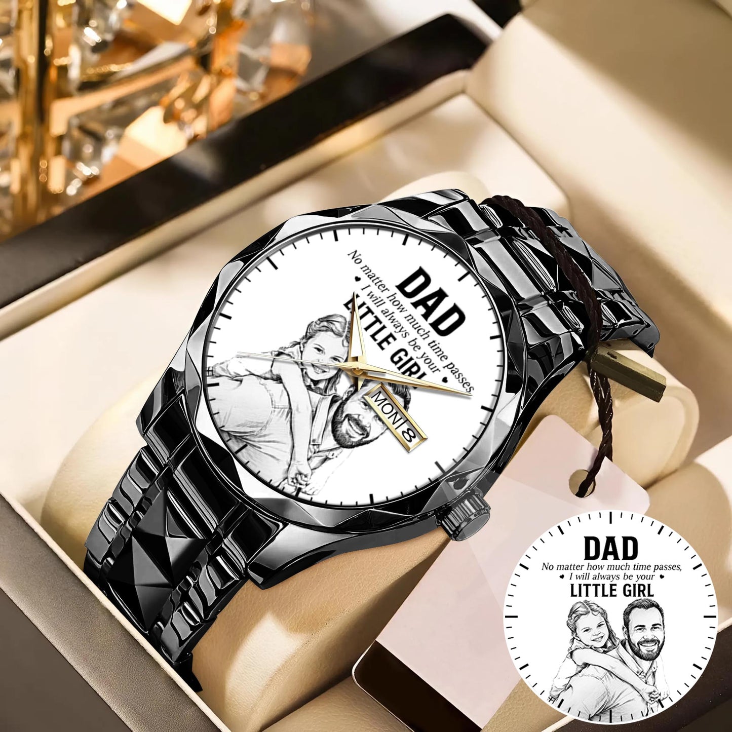 Father's Day Dad and Little Girl Husband Daddy Grandpa Limited Edition Watch