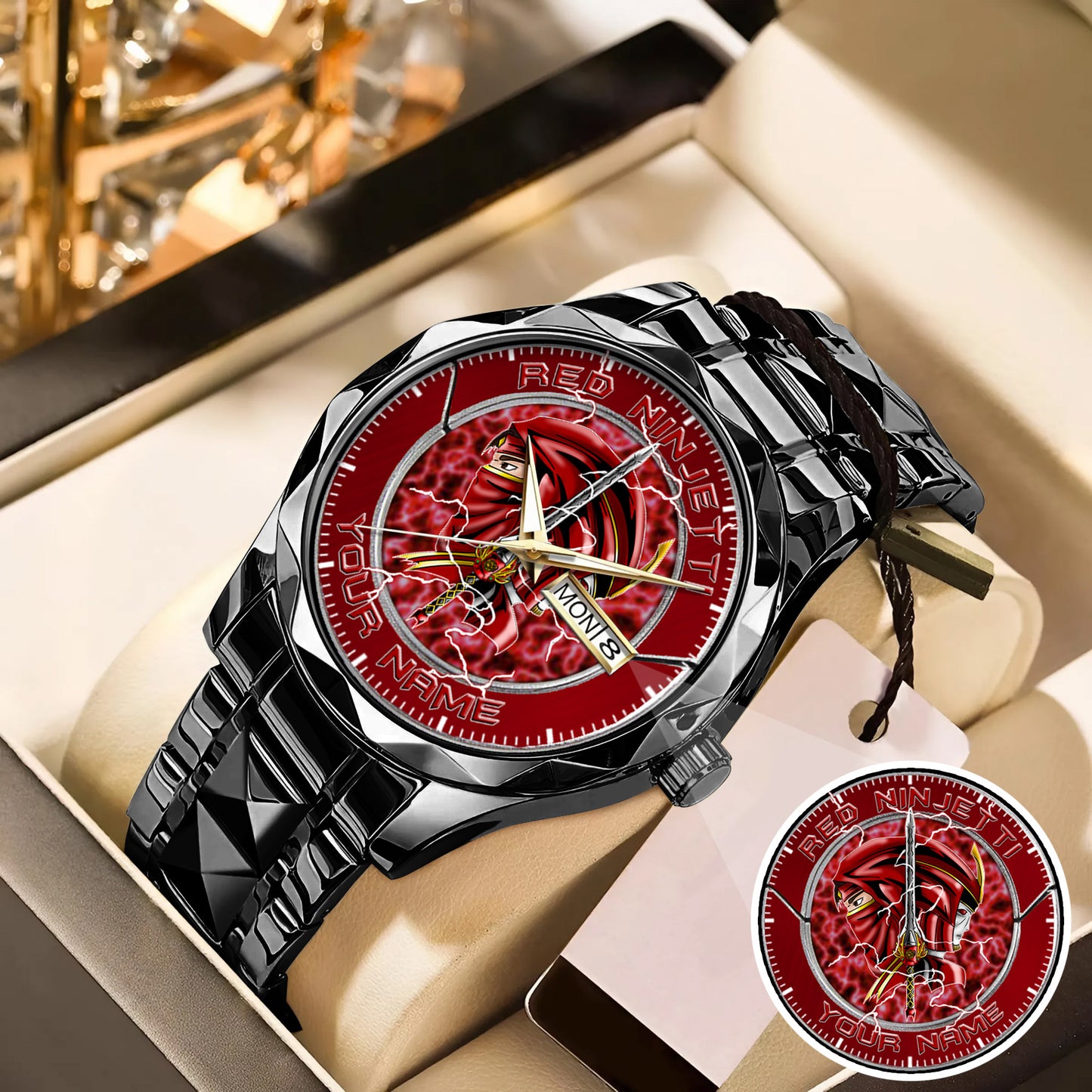 Power Rangers Red Ninjetti Personalized Watch