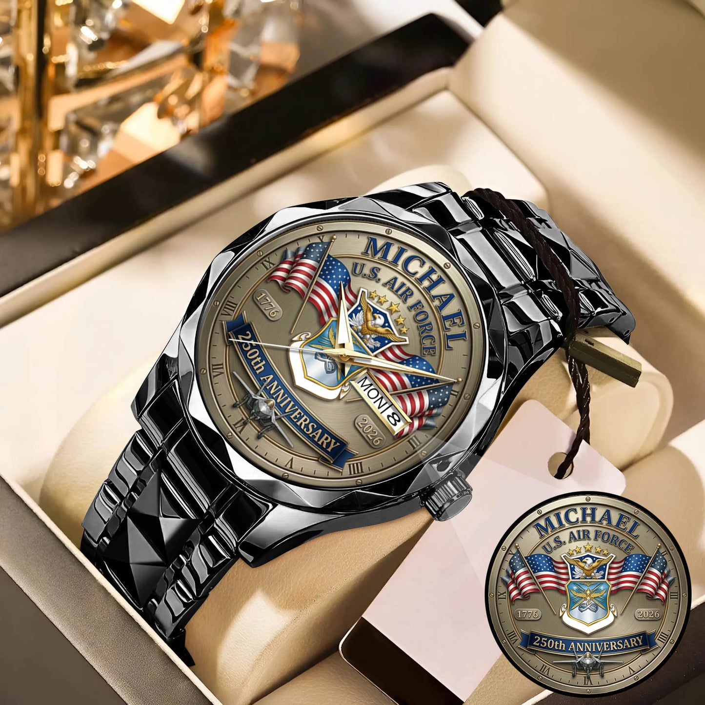 USA 250th Anniversary U.S. Air Force - Custom Name Watch