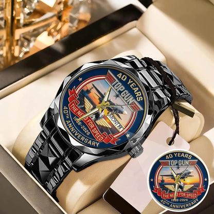 Top Gun Stainless Steel Watch