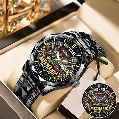 Personalized Mechanic Watch – Custom Name Mechanic Appreciation Gift