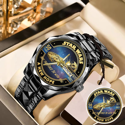Star Wars 50th Anniversary Stainless Steel Watch
