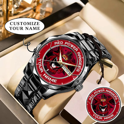 Mighty Morphin Power Rangers Tyrannosaurus Custom Name Watch