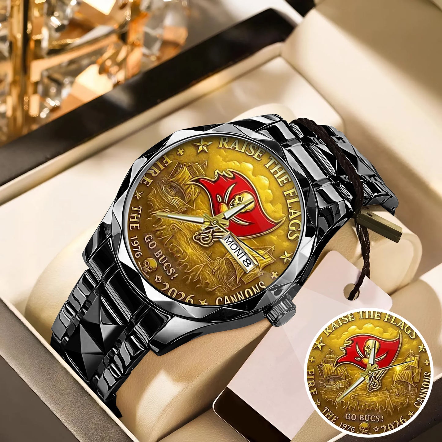Tampa Bay Buccaneers 50th Anniversary Stainless Steel Watch