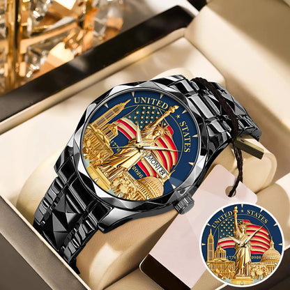 US 250th Anniversary Stainless Steel Watch