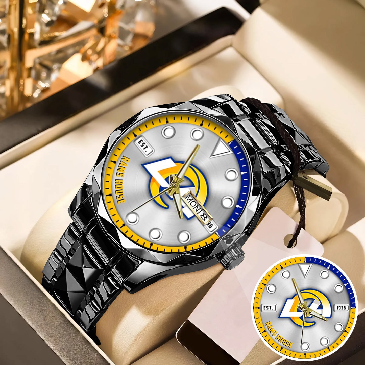 LA Rams Stainless Steel Watch