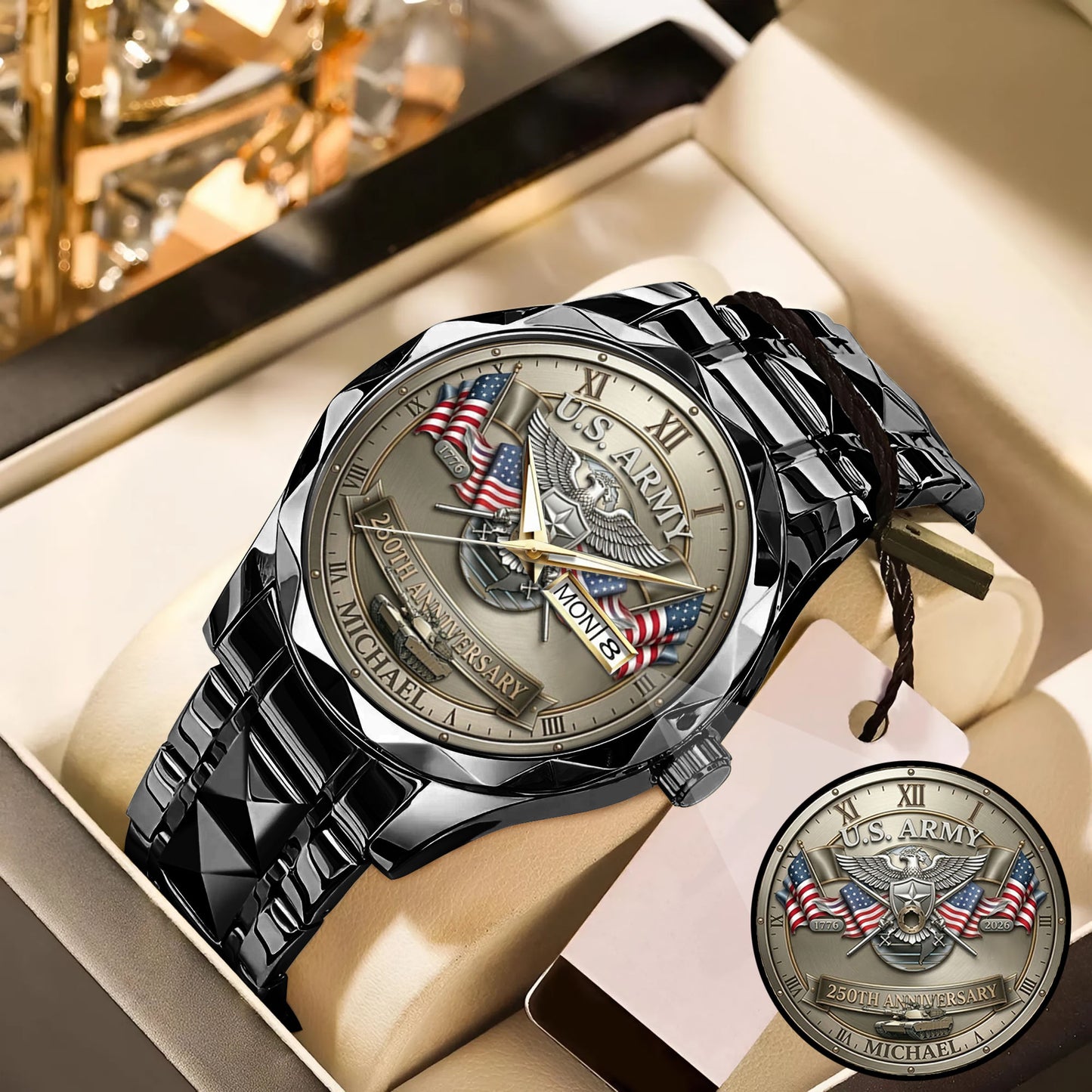 USA 250th Anniversary U.S. Army - Custom Name Watch